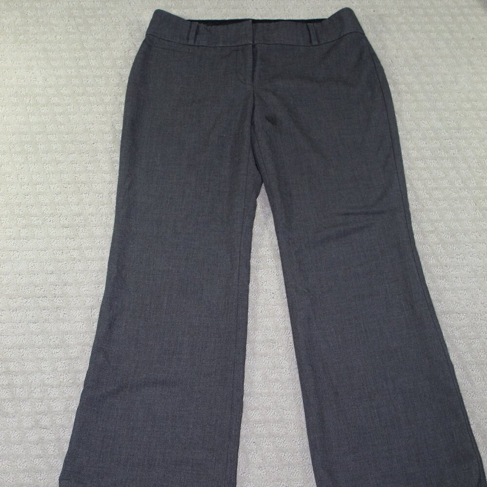 Ann Taylor LOFT Size 6 Marisa Trousers Mid Rise Charcoal Gray EUC